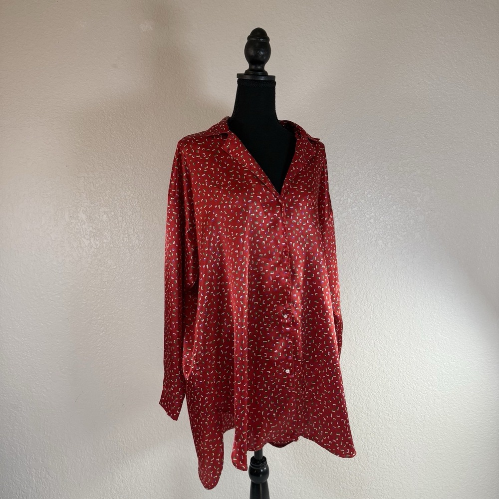 Victoria's Secret Sleep Gown Vintage Gold Label 90's Y2K Fashion Buttons Sz M/L